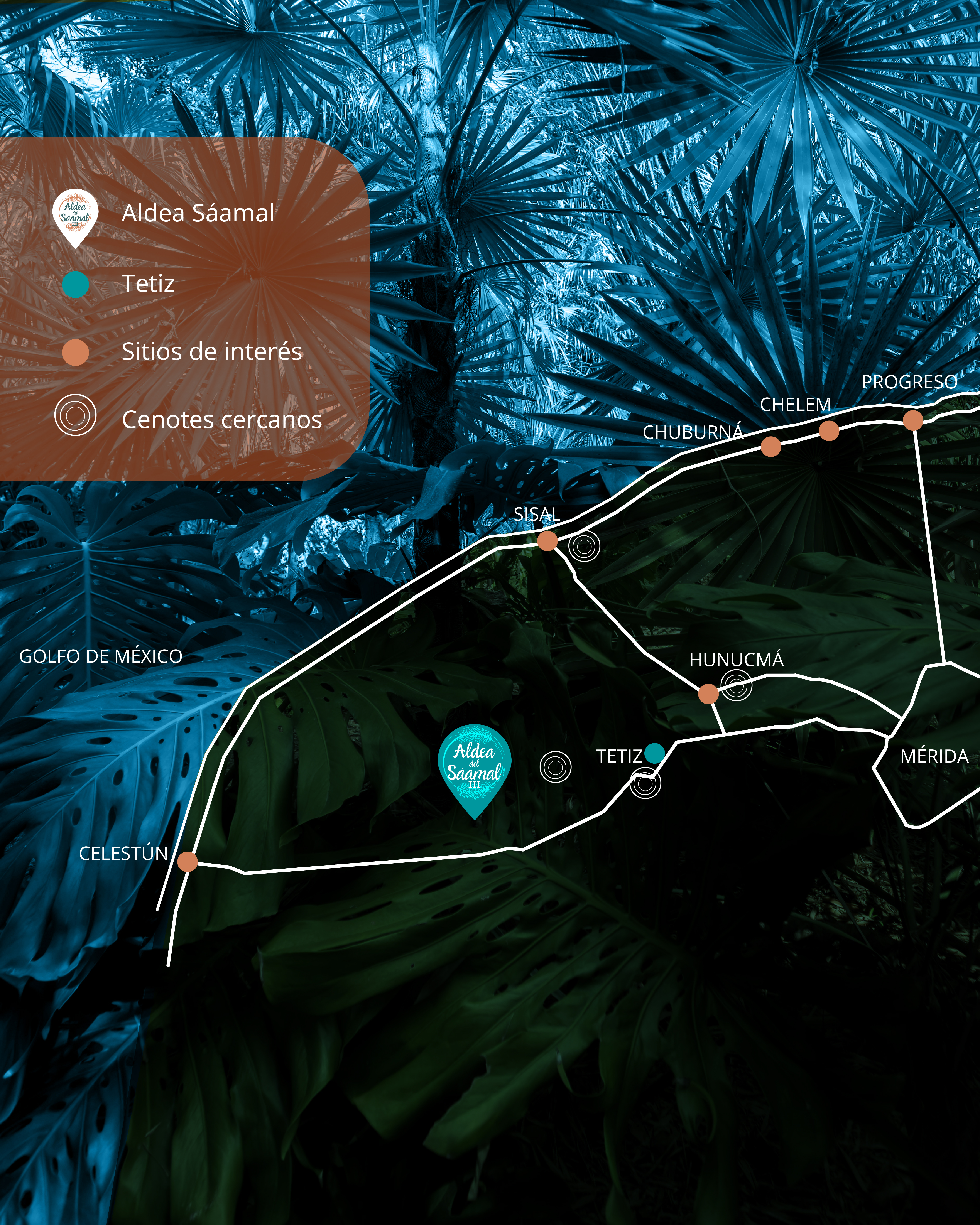 Croquis del desarrollo Aldea del Saámal III